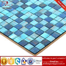 China supply factory hots products mixed design bule Hot - melt mosaic tiles